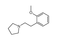 1-[2-(2-methoxyphenyl)ethyl]pyrrolidine结构式