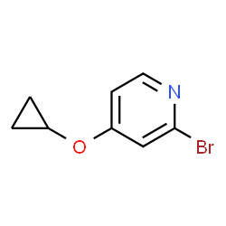 2-溴-4-环丙氧基吡啶结构式