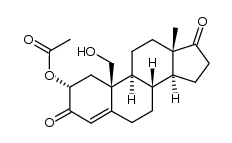 2α-acetoxy-19-hydroxyandrost-4-ene-3,17-dione Structure