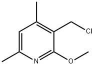 3-(氯甲基)-2-甲氧基-4,6-二甲基吡啶结构式