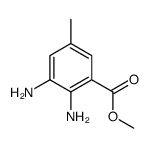 2,3-二氨基-5-甲基苯甲酸甲酯结构式