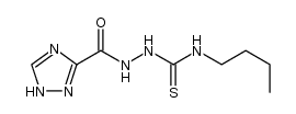 4-butyl-1-(1,2,4-triazol-3-yl-carbonyl)-thiosemicarbazide结构式