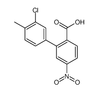 2-(3-chloro-4-methylphenyl)-4-nitrobenzoic acid结构式