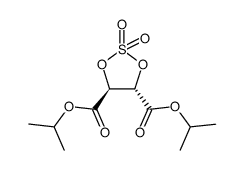 DIISOPROPYL(4S,5S)1,3,2-DIOXATHIOLANE4,5-DICA.LA.2,2-DIOXIDE结构式