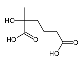 2-hydroxy-2-methylhexanedioic acid Structure