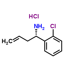 (1S)-1-(2-Chlorophenyl)-3-buten-1-amine hydrochloride (1:1) Structure