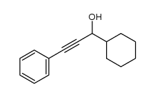 rac-1-cyclohexyl-3-phenylprop-2-yn-1-ol Structure