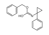 (1-苯基环丙基)氨基甲酸苄酯结构式