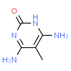 2(1H)-Pyrimidinone, 4,6-diamino-5-methyl- (9CI)结构式
