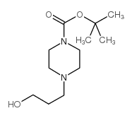 1-叔丁氧羰基-4-(3-羟基丙烷)哌嗪结构式