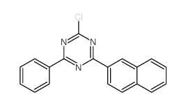 2-氯-4-(萘-2-基)-6-苯基-1,3,5-三嗪结构式