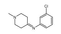 (3-chlorophenyl)-(1-methylpiperidin-4-ylidene)amine Structure