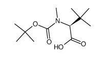 (S)-2-((tert-butoxycarbonyl)(methyl)amino)-3,3-dimethylbutanoic acid Structure