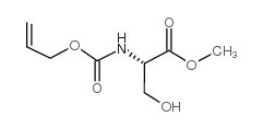 烯丙氧基羰基-L-丝氨酸甲酯结构式