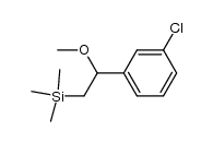 m-chloro-α-methoxy-α-(trimethylsilylmethyl)toluene Structure