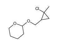 1-Chloro-1-methyl-2-(tetrahydropyranyloxymethyl)cyclopropane Structure