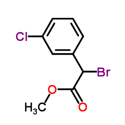 2-溴-3-氯苯乙酸甲酯结构式