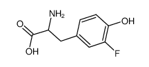 3-FLUORO-DL-TYROSINE结构式