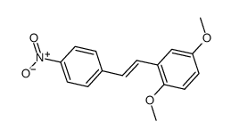 trans-2,5-dimethoxy-4'-nitrostilbene结构式