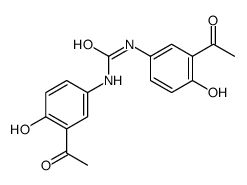 1,3-bis(3-acetyl-4-hydroxyphenyl)urea Structure
