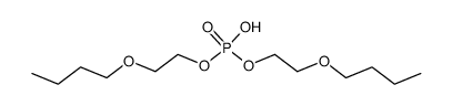 bis(2-butoxyethyl) hydrogen phosphate Structure