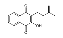 2-hydroxy-3-(3-methyl-but-3-enyl)-[1,4]naphthoquinone Structure