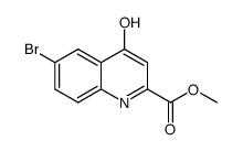 6-溴-4-羟基喹啉-2-甲酸甲酯结构式