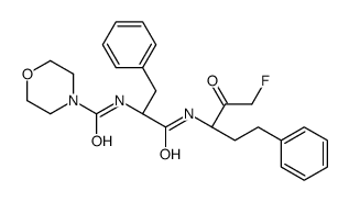 N-[1-[[(3S)-1-fluoro-2-oxo-5-phenylpentan-3-yl]amino]-1-oxo-3-phenylpropan-2-yl]morpholine-4-carboxamide结构式
