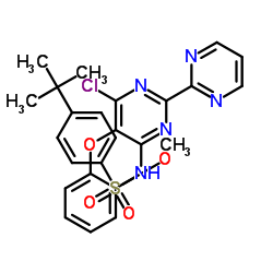 4-tert-Butyl-N-(6-chloro-5-(2-methoxyphenoxy)-2,2'-bipyrimidin-4-yl)benzenesulfonamide structure