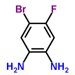 4-溴-5-氟苯-1,2-二胺结构式