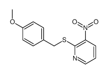 2-[(4-methoxyphenyl)methylsulfanyl]-3-nitropyridine结构式
