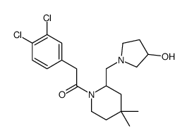2-(3,4-dichlorophenyl)-1-[2-[(3-hydroxypyrrolidin-1-yl)methyl]-4,4-dimethylpiperidin-1-yl]ethanone Structure