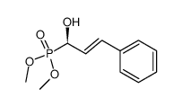 (R)-(+)-(1-Hydroxy-3-phenyl-2E-propenyl)phosphonic acid dimethyl ester结构式