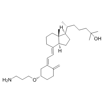 3-O-(2-氨基乙基)-25-羟基维生素D3结构式