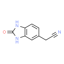 1H-Benzimidazole-5-acetonitrile,2,3-dihydro-2-oxo-(9CI) Structure