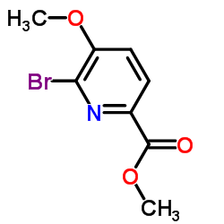 6-溴-5-甲氧基吡啶甲酸甲酯结构式