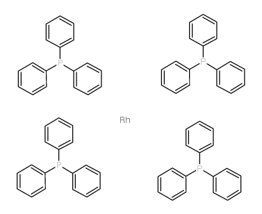 四(三苯基膦)氢化铑(I)结构式