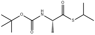 (S)-2-((叔丁氧基羰基)氨基)丙烷硫代酸异丙酯结构式
