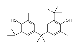 2-tert-butyl-4-[2-(3-tert-butyl-4-hydroxy-5-methylphenyl)propan-2-yl]-6-methylphenol Structure