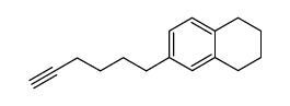 1-[Hexin-(5)-yl]3.4-tetramethylen-benzol结构式