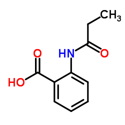 2-(丙酰基氨基)苯甲酸结构式