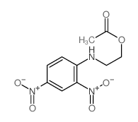 2-[(2,4-dinitrophenyl)amino]ethyl acetate结构式