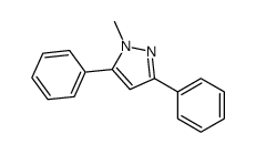 1-methyl-3,5-diphenylpyrazole Structure