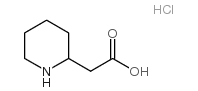2-(PIPERIDIN-2-YL)ACETIC ACID HYDROCHLORIDE Structure