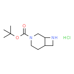 3,8-二氮杂双环[4.2.0]辛烷-3-羧酸叔丁酯盐酸盐结构式