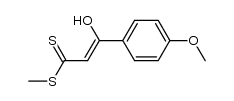 methyl 3-hydroxy-3-(p-methoxyphenyl)-2-propenedithiolate Structure