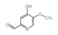 4-羟基-5-甲氧基-2-吡啶甲醛结构式
