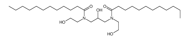 N-[3-[dodecanoyl(2-hydroxyethyl)amino]-2-hydroxypropyl]-N-(2-hydroxyethyl)dodecanamide Structure