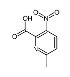 6-甲基-3-硝基-吡啶-2-羧酸结构式