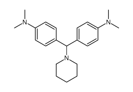 4-[[4-(dimethylamino)phenyl]-piperidin-1-ylmethyl]-N,N-dimethylaniline Structure